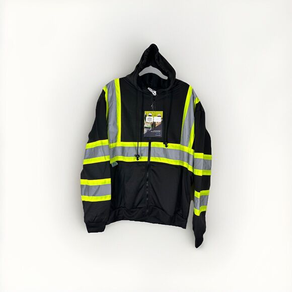 Pyramex High Visibility Insulated Bomber Winter Safety PARKA COAT - Picture 1 of 11